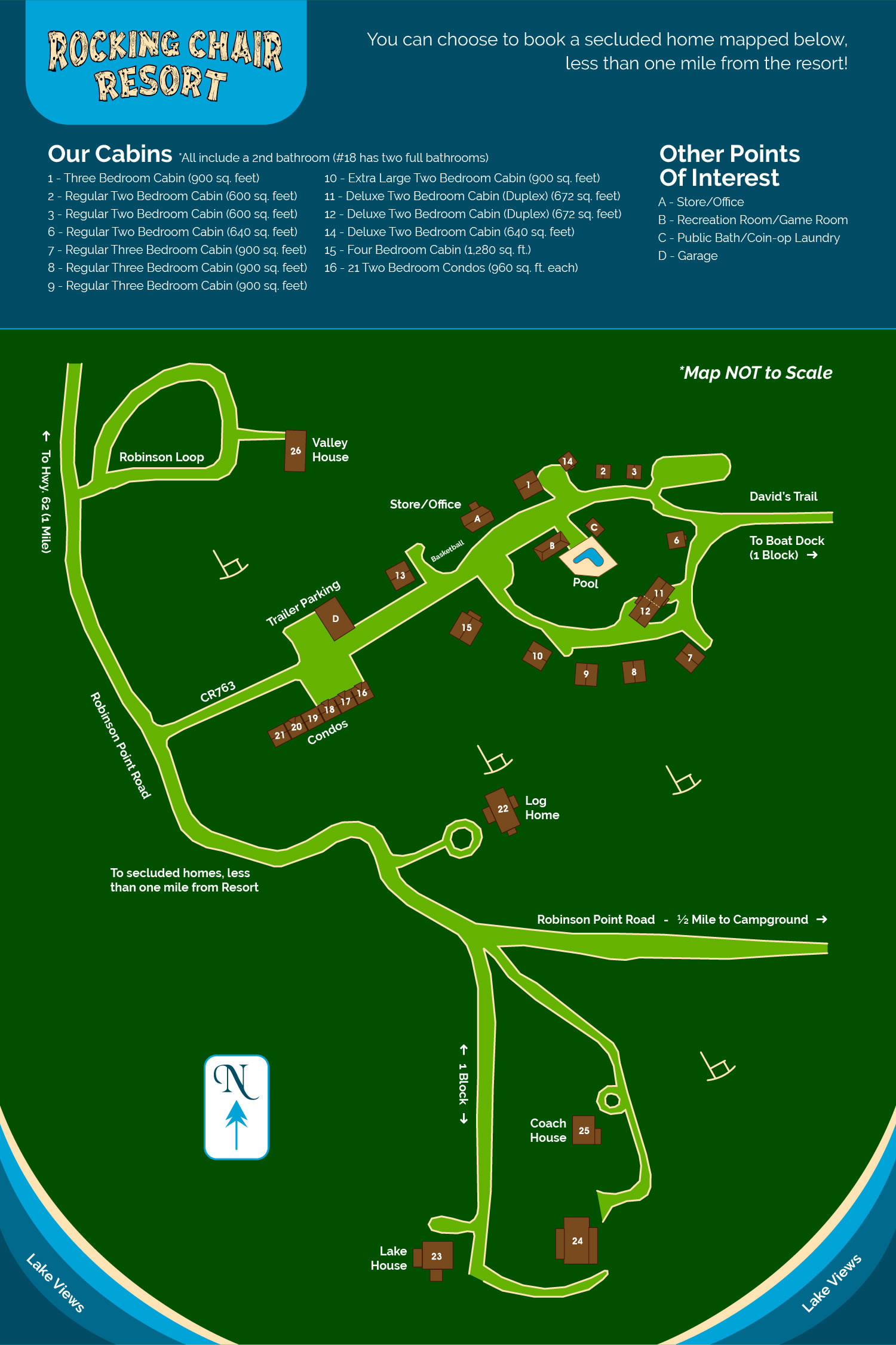 Resort Map Rocking Chair Resort Mountain Home, Arkansas